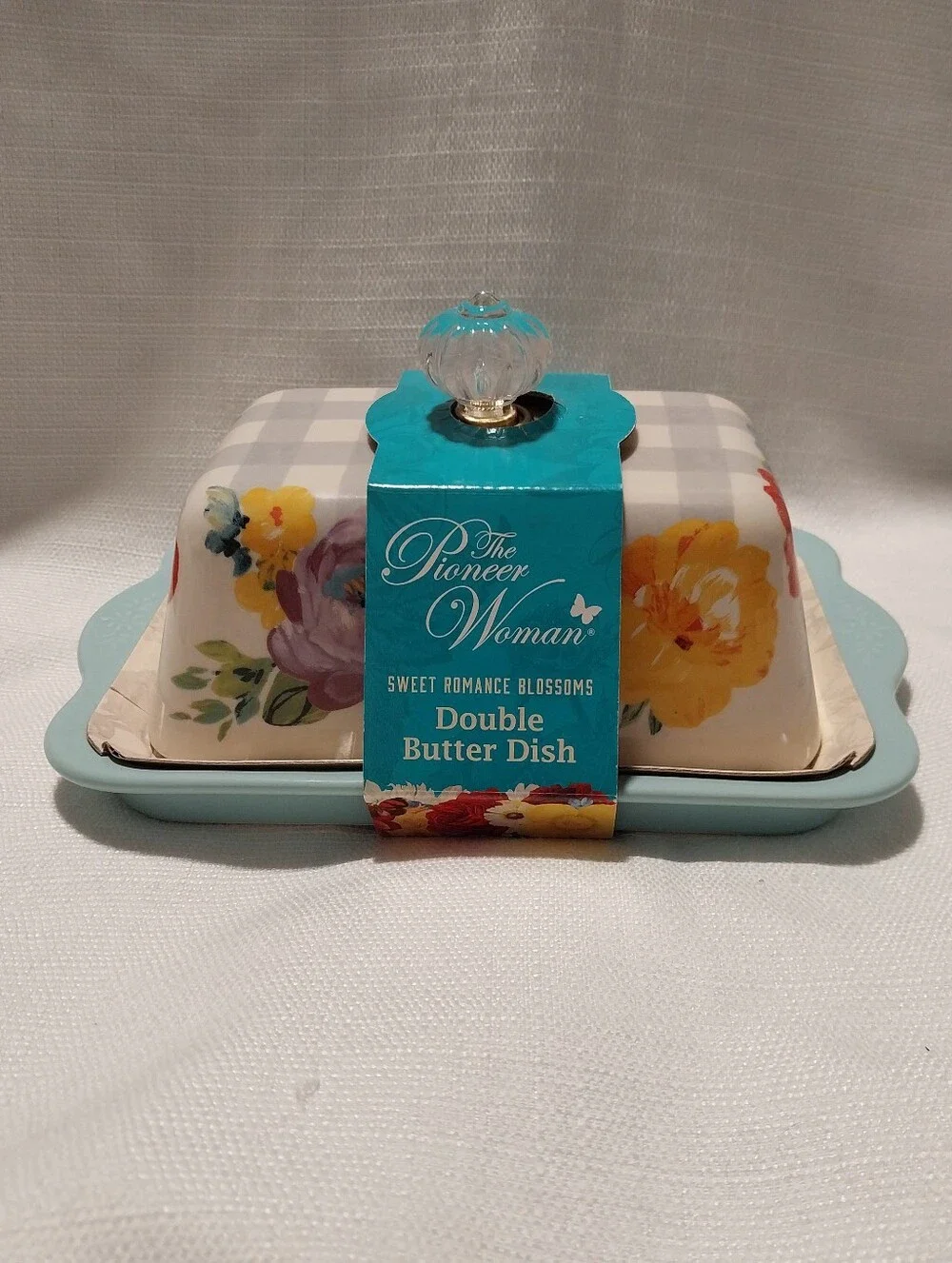 The Pioneer Woman Sweet Romance Blossoms Double Butter Dish NWT